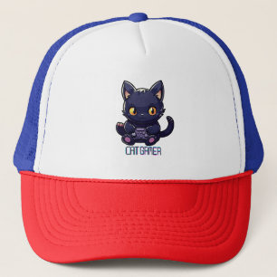 Cat Gamer Trucker Hat