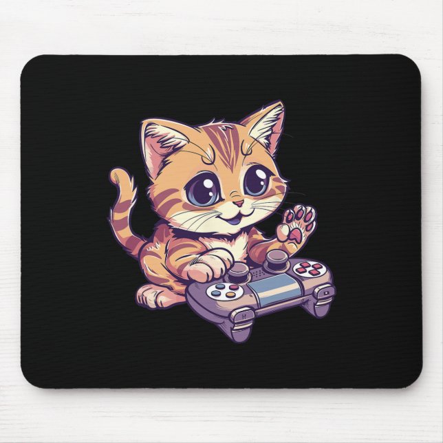 Cat Gaming  Mouse Pad (Front)