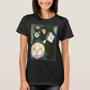 Cat Gang Meme Funny Chaotic Cats Unhinged Feline H T-Shirt