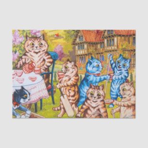 Cat Garden Party Tissue Paper