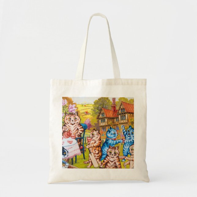Cat Garden Party Tote Bag (Front)