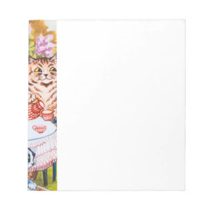 Cat Garden Party Updated Notepad