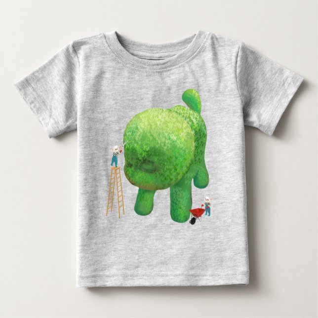 Cat Gardeners and Green Animal Bush Baby T-Shirt (Front)