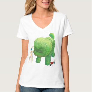 Cat Gardeners and Green Animal Bush T-Shirt
