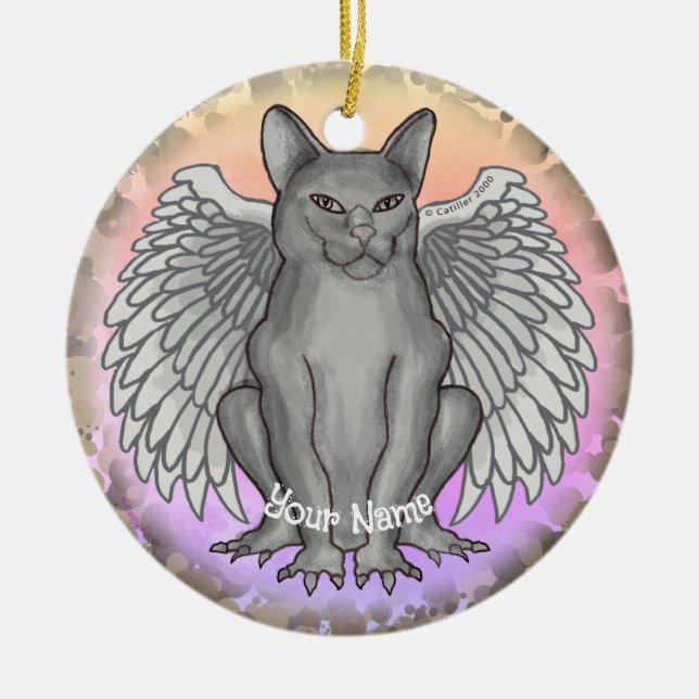 Cat Gargoyle ornament (Front)