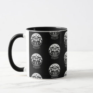 Cat Gemini Zodiac Black Mug
