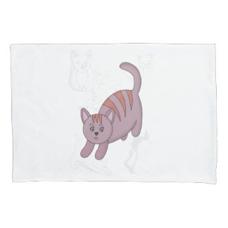 Cat getting ready to jump duvet cover
