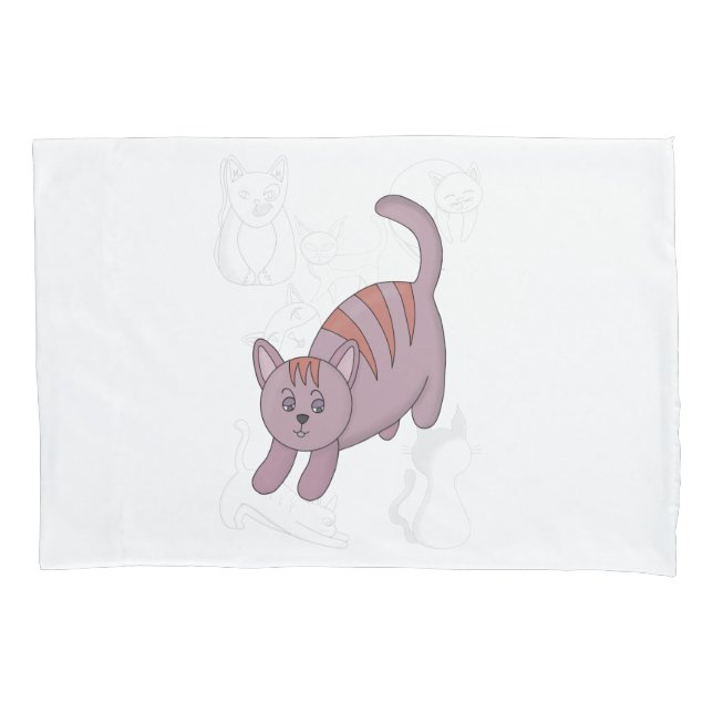 Cat getting ready to jump duvet cover (Front)