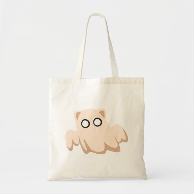 Cat Ghost Costume Halloween Tote Bag (Front)