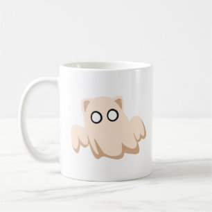 Cat Ghost Costume Halloween Tote Bag Coffee Mug