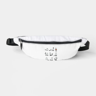 Cat Ghost Spooky Cute Halloween for Men Women Kids Bum Bags