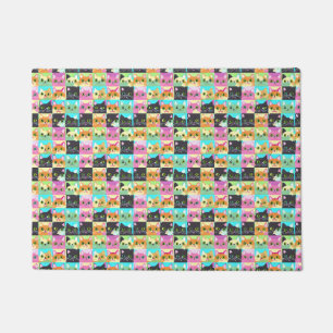 Cat Gift   Cute Kawaii Cat Pattern Doormat