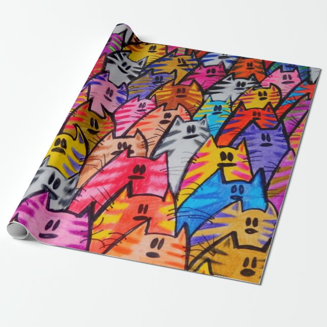 Cat Gift Paper 05 (Unrolled)