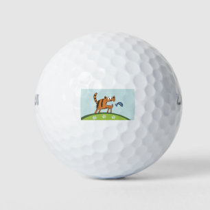 Cat Ginger Fish Vector Red Cat Pet Fur Cute Golf Balls