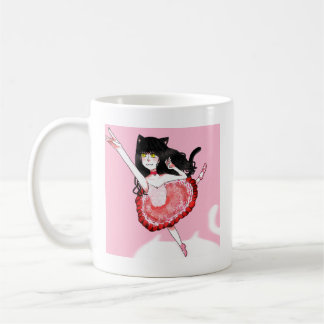 Cat Girl Ballerina Coffee Mug