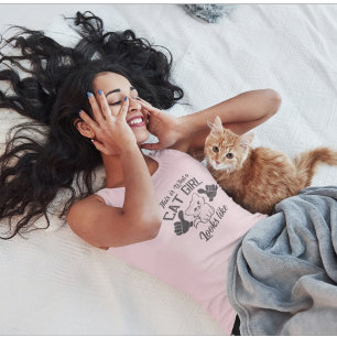 Cat Girl Looks Like Thumbs Up Singlet