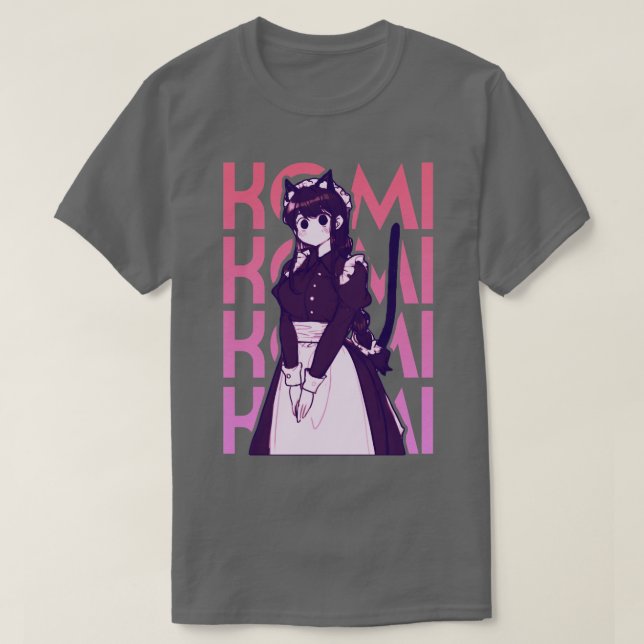 Cat Girl Maid Komi T-Shirt (Design Front)