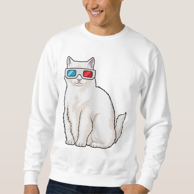 Cat Glasses Sweatshirt (Front)
