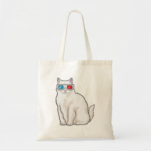 Cat Glasses Tote Bag