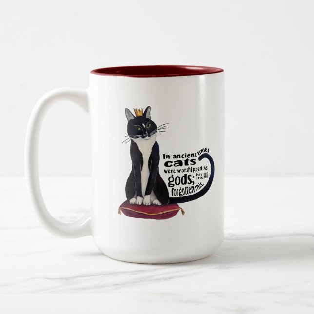 Cat God Two Tone Mug (Left)