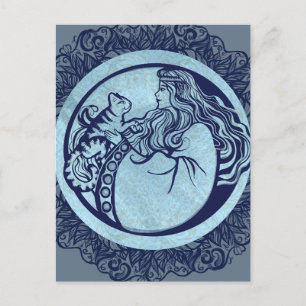 Cat Goddess Rose                                   Postcard