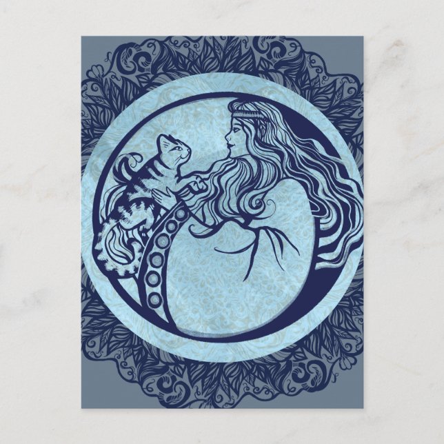 Cat Goddess Rose                                   Postcard (Front)