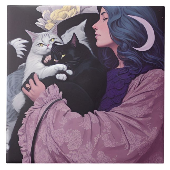 Cat Goddess Tile (Front)