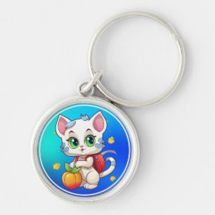 Cat Going To School-85241 Key Ring
