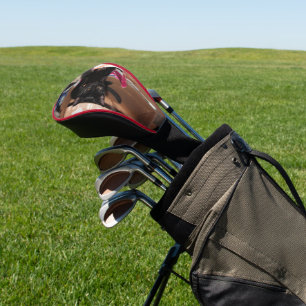 Cat golf head cover