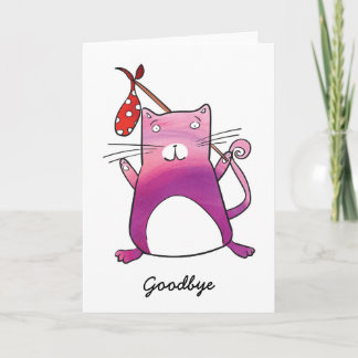 Cat Goodbye Card