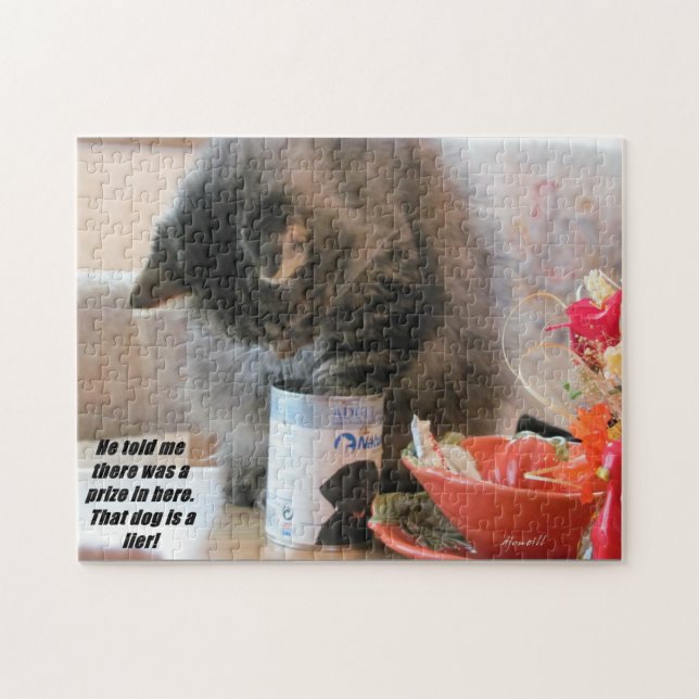 Cat got punked jigsaw puzzle (Horizontal)