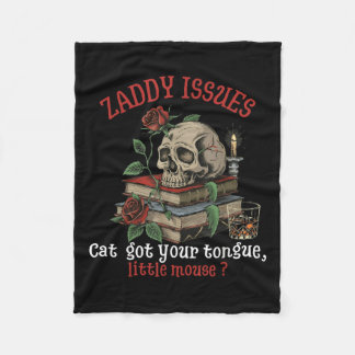 Cat Got Your Tongue Little Mouse Zade Meadows Book Fleece Blanket