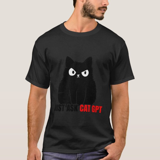 Cat Gpt Ai Prompt Engineer T-Shirt (Front)