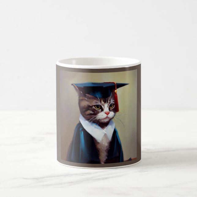 Cat Graduate Coffee Mug (Center)