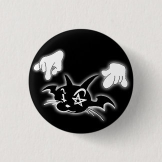 CAT Graffiti Design 3 Cm Round Badge