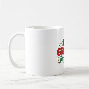 Cat Grandpa Jingle Paws Christmas Coffee Mug