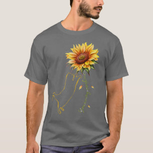 Cat Graphic , Cat Sunflower Shirt, Cat Sunshine, C T-Shirt