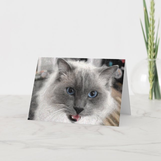 Cat greeting card (Front)