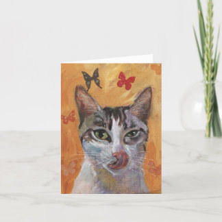 Cat Greeting Card