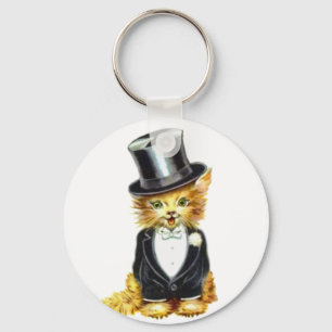 Cat Groom Key Ring