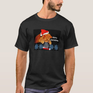 Cat Guinea Pig Merry Christmas Animal T-Shirt