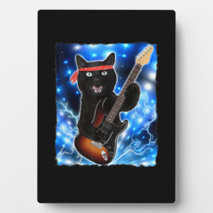 Cat Guitar Shirt Rock Band Tshirts Epic Solo Conce Plaque