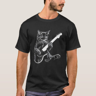 Cat Guitarist Guitar - Korat Dad Mum T-Shirt