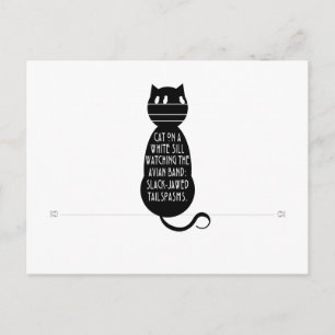 Cat Haiku Postcard
