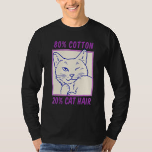 Cat Hair Parody Joke Humour  Cat T-Shirt