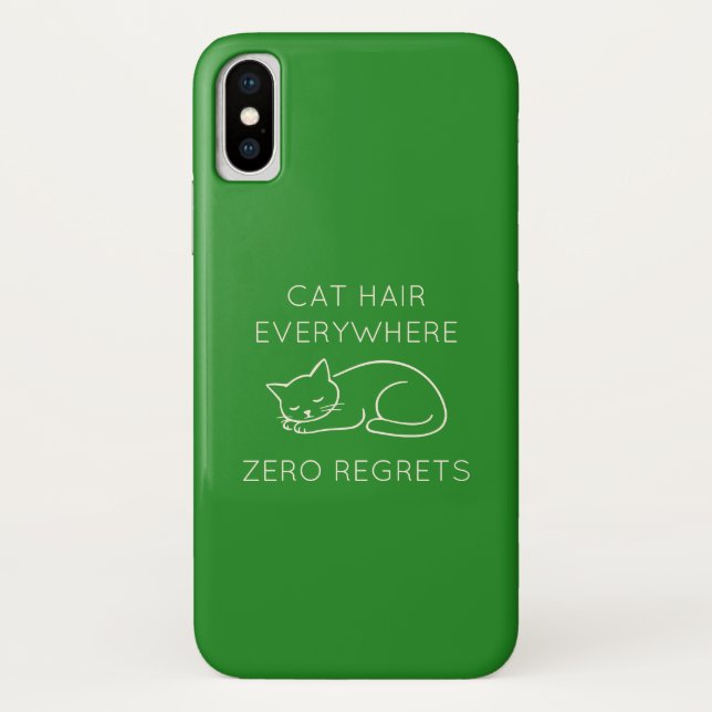 Cat hair zero regrets Case-Mate iPhone case (Back)