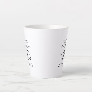 Cat hair zero regrets latte mug