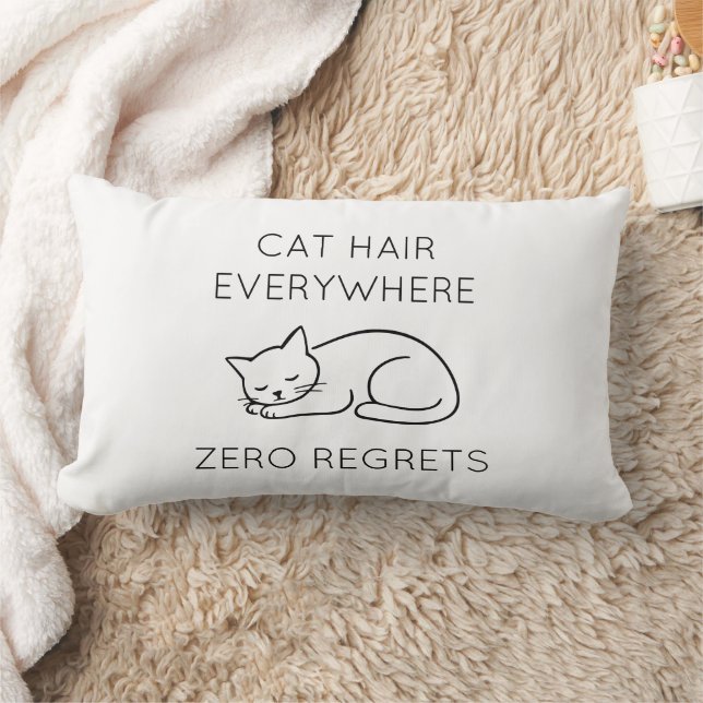 Cat hair zero regrets lumbar cushion (Blanket)