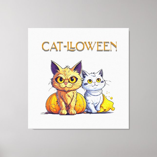 Cat Halloween  Canvas Print (Front)