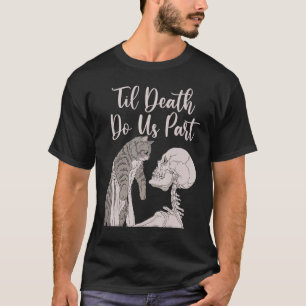 Cat Halloween Costume Cat Skeleton Skull Women T-Shirt
